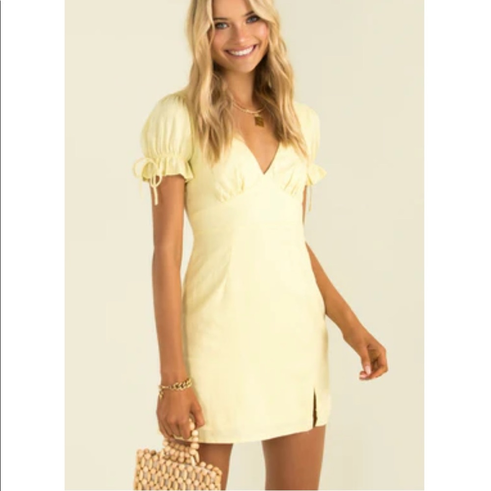 NEVER WORN SUNDAE MUSE YELLOW MINI DRESS